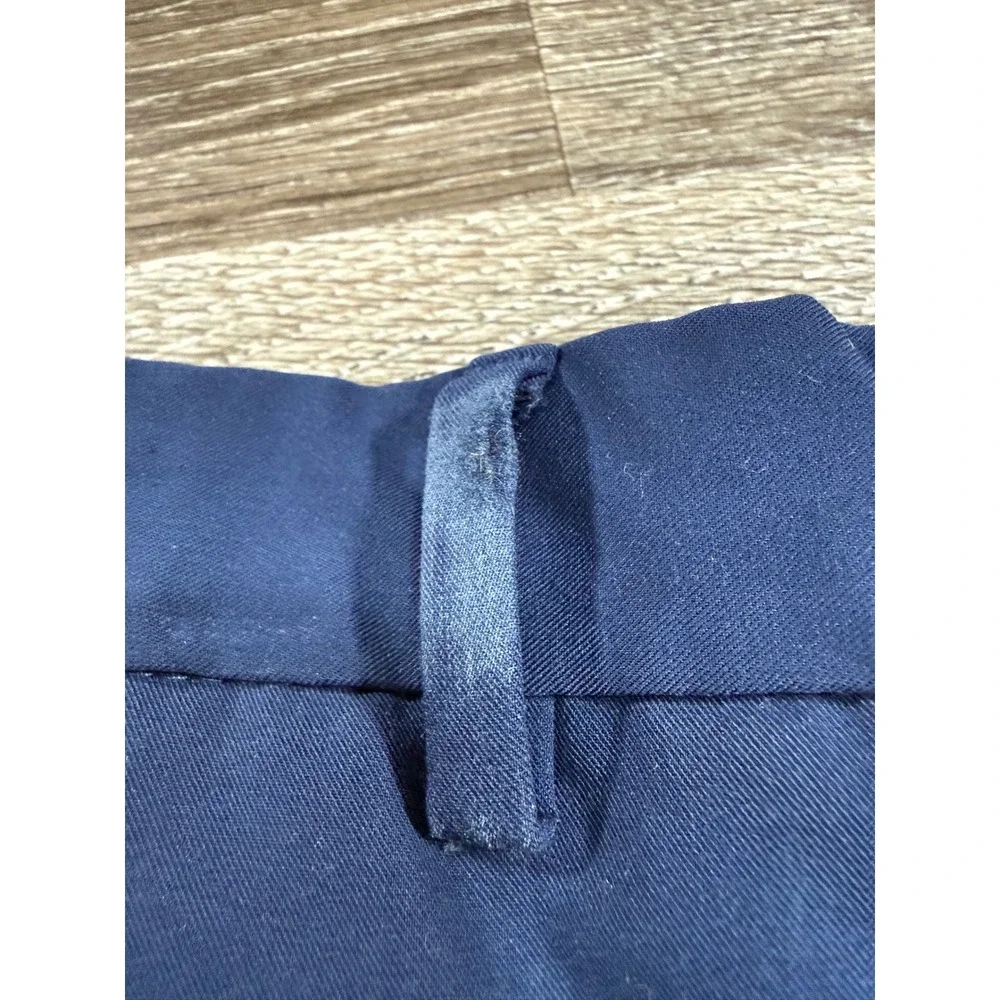Nautica Mens Navy Blue Stretch Dress‎ Pants Flat Front Trousers 36x30